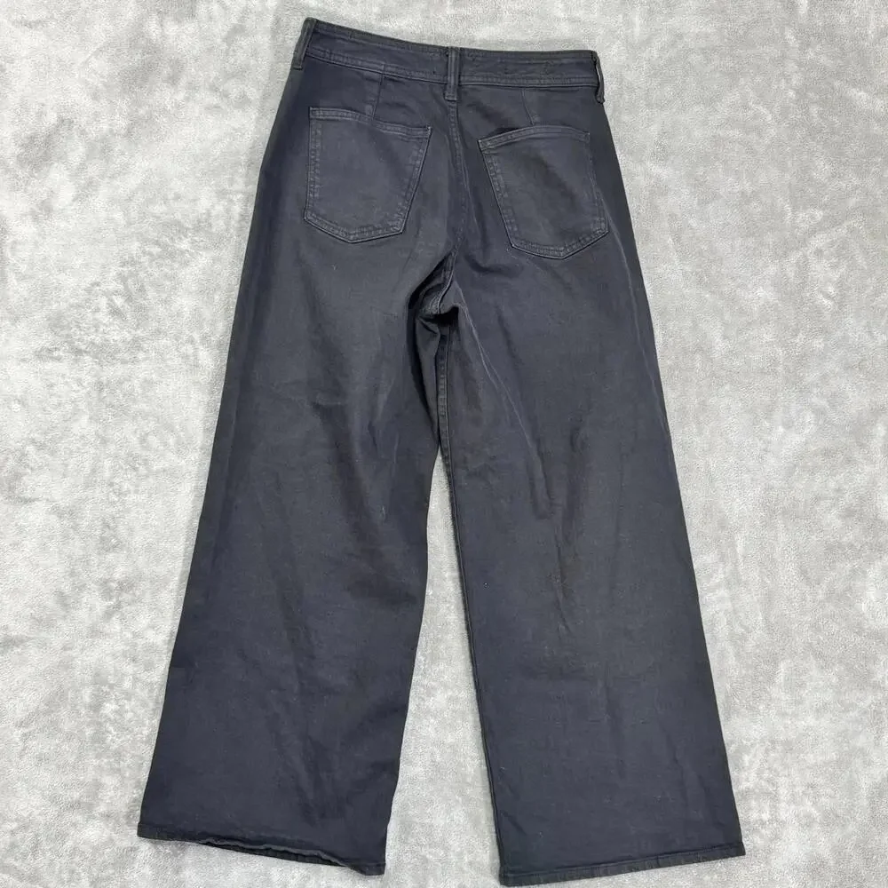 Universal Thread High-Rise Sailor Wide Leg Jeans Size 10 Black Baggy Y2K Inspire - Picture 4 of 9